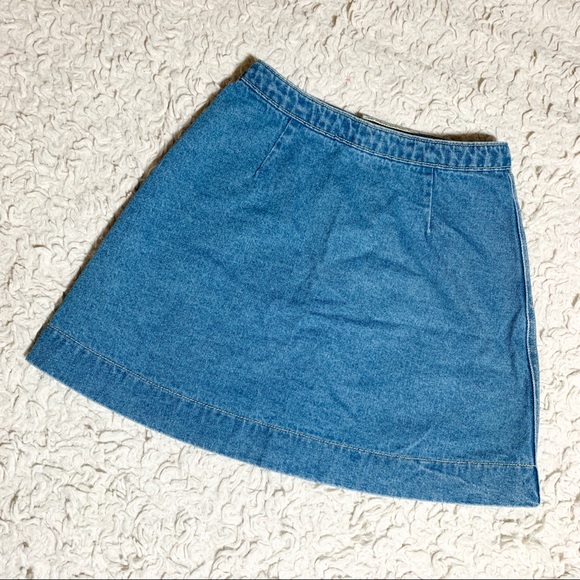 AA Denim Button-Up Mini Skirt - Picture 2 of 6